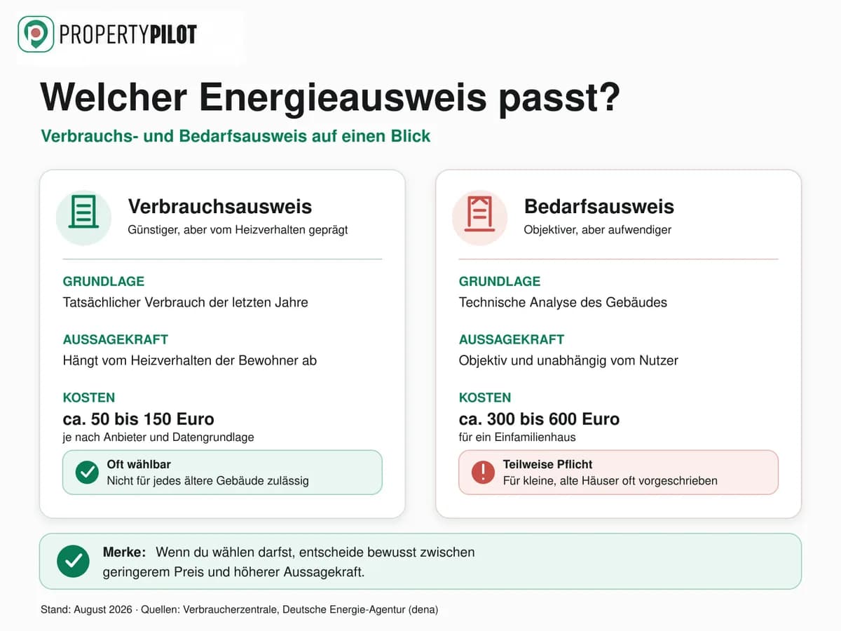 Infografik: Energieausweis: Pflicht, Kosten, Ablauf